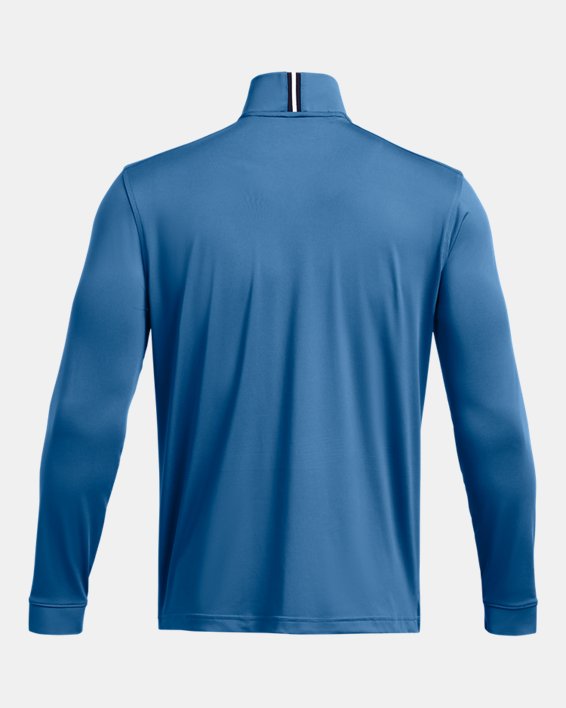 Camiseta con cremallera de ¼ UA Playoff para hombre, Blue, pdpMainDesktop image number 4